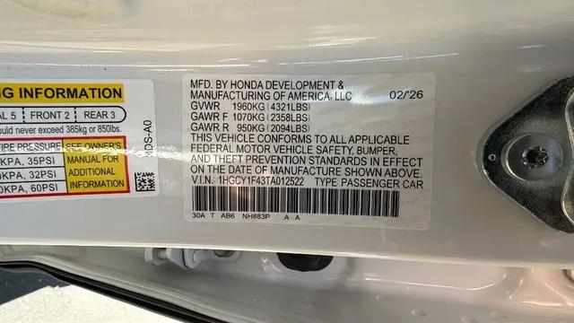 2026 Honda Accord Sedan SE