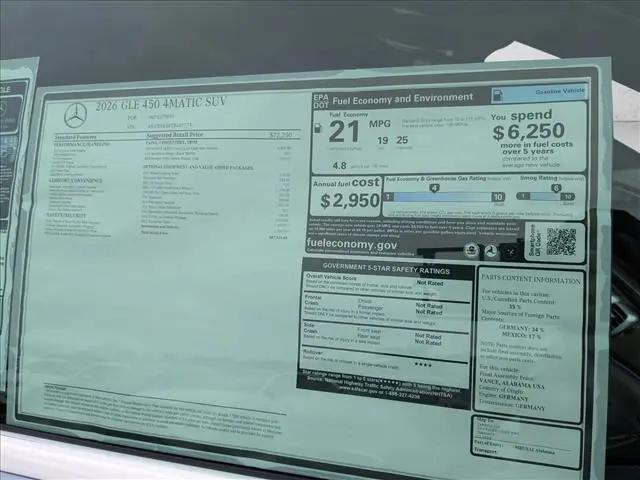 2026 Mercedes-Benz GLE GLE 450 4MATIC