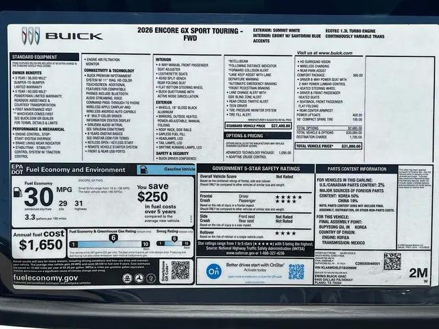 2026 Buick Encore GX Sport Touring FWD