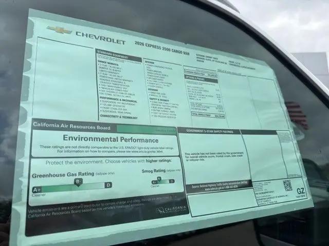 2026 Chevrolet Express Cargo Van 2500 Regular Wheelbase, WT, RWD