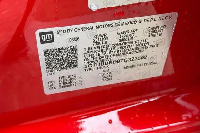 2026 GMC Sierra 1500 Crew Cab, Short Bed, SLE, 4WD