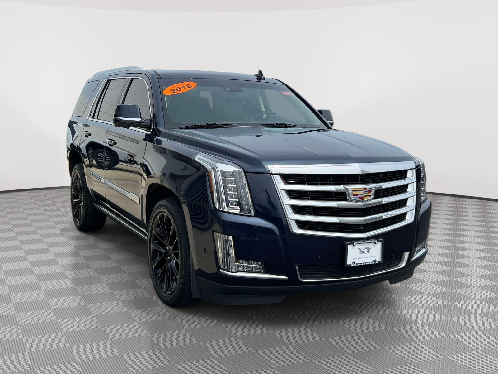 Dark Adriatic Blue Metallic 2018 Cadillac Escalade Premium Luxury 4WD SUV / Crossover Four-Wheel Drive Automatic