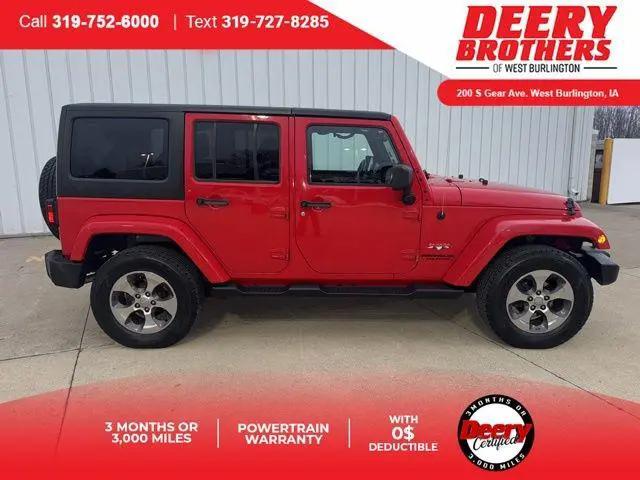 2017 Jeep Wrangler Unlimited Sahara 4x4 for sale in West Burlington, IA