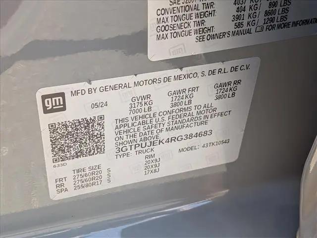 2024 GMC Sierra 1500 4WD Crew Cab Short Box Elevation with 3VL
