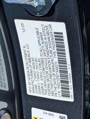 2026 Honda Accord Sedan Touring