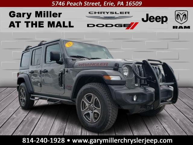 2018 Jeep Wrangler Unlimited Sport S 4x4 for sale in Erie, PA
