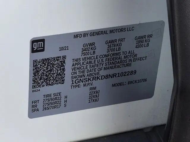 2022 Chevrolet Tahoe 4WD RST