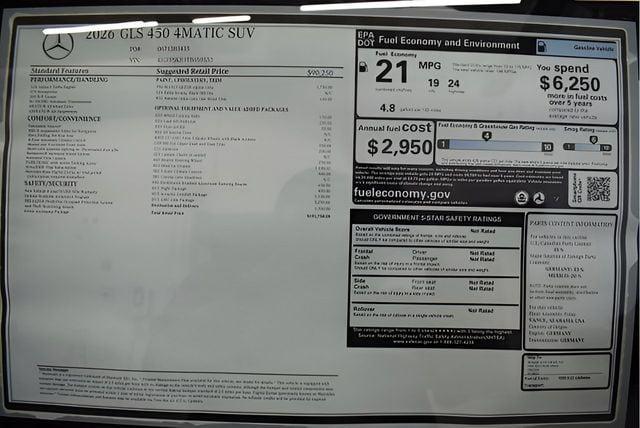 2026 Mercedes-Benz GLS GLS 450 4MATIC