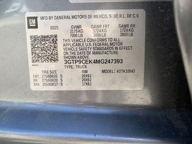 2021 GMC Sierra 1500 4WD Crew Cab Short Box Elevation