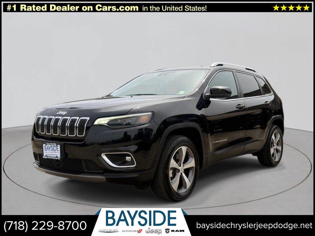 Diamond Black Crystal Pearlcoat 2021 Jeep Cherokee Limited 4WD SUV / Crossover Four-Wheel Drive Automatic