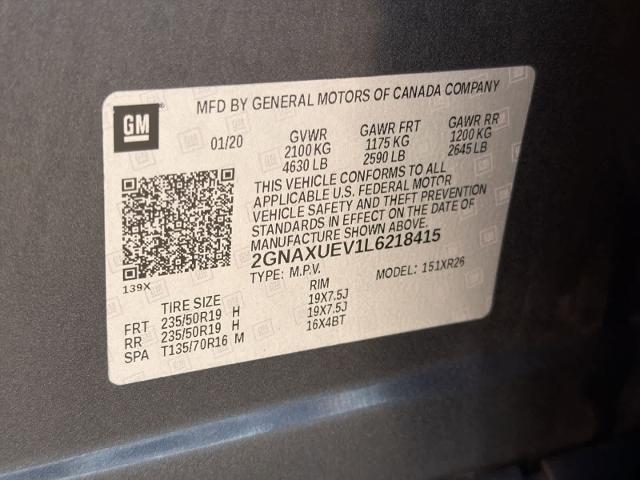 2020 Chevrolet Equinox AWD LT 1.5L Turbo