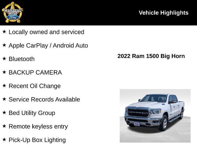 2022 Ram 1500 Big Horn Crew Cab 4x4 6'4" Box