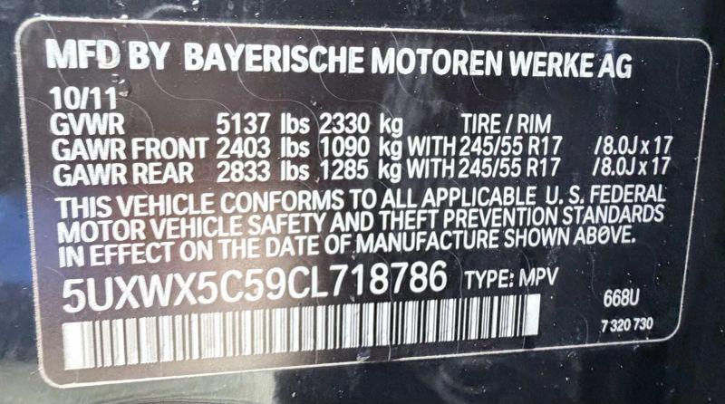 2012 BMW X3 xDrive28i