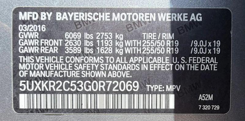 2016 BMW X5 sDrive35i