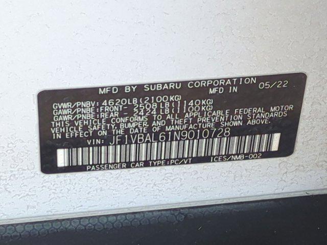 2022 Subaru WRX Limited
