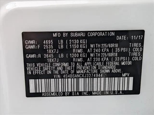 2018 Subaru Outback 2.5i Limited