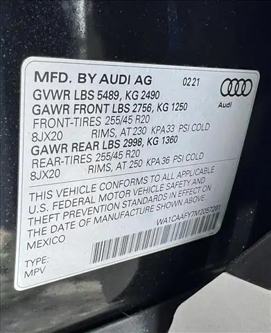 2021 Audi Q5 Prestige 45 TFSI quattro S tronic