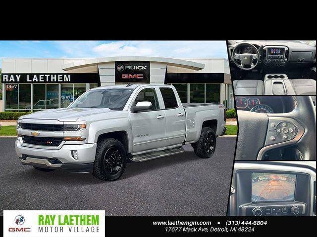 Silver Ice Metallic 2016 Chevrolet Silverado 1500 LT Double Cab 4WD Pickup Truck Four-Wheel Drive Automatic