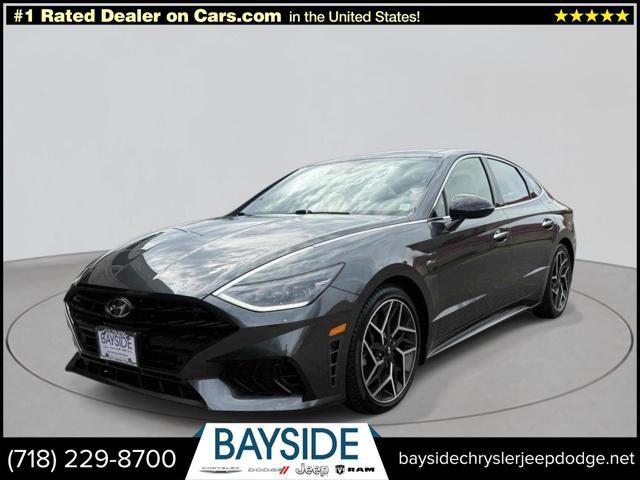 Portofino Gray 2023 Hyundai Sonata N Line FWD Sedan Front-Wheel Drive Automatic