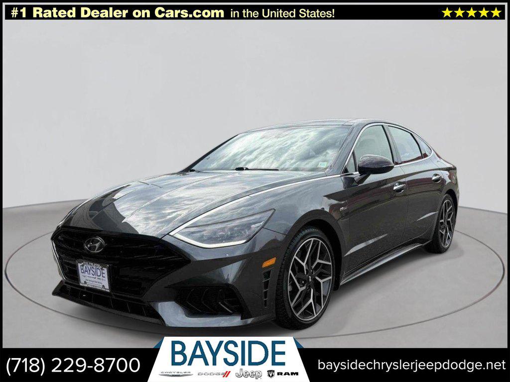 Portofino Gray 2023 Hyundai Sonata N Line FWD Sedan Front-Wheel Drive Automatic