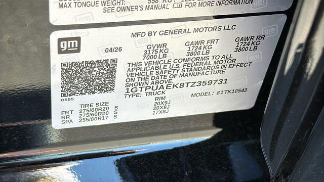 2026 GMC Sierra 1500 Crew Cab, Short Bed, Pro, 4WD