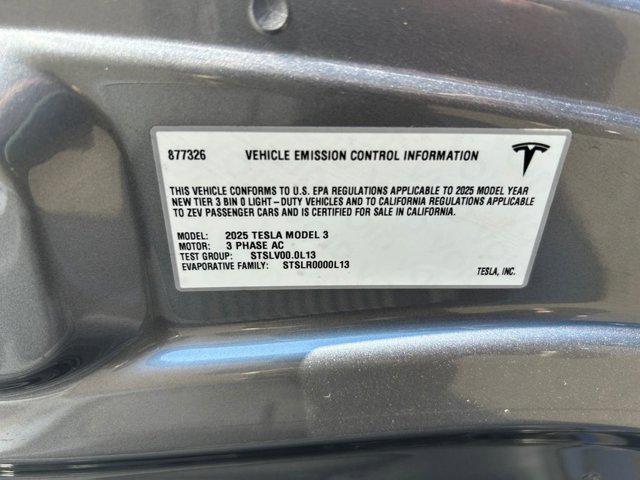 2025 Tesla Model 3 Long Range Rear-Wheel Drive