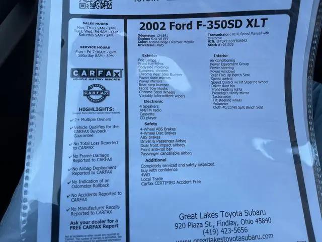 2002 Ford F-350 XLT
