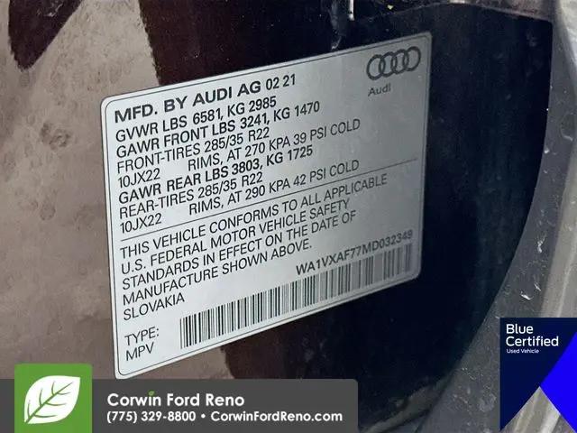 2021 Audi Q7 Prestige 55 TFSI quattro Tiptronic