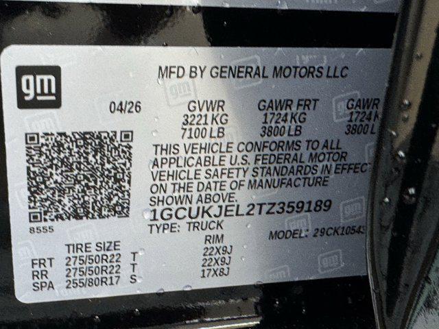 2026 Chevrolet Silverado 1500 4WD Crew Cab Short Bed High Country