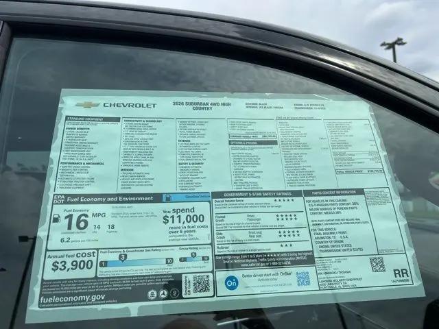 2026 Chevrolet Suburban High Country, 4WD