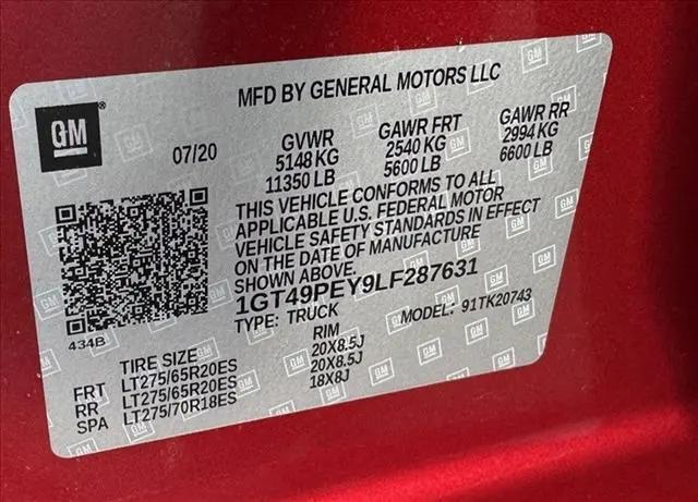 2020 GMC Sierra 2500HD 4WD Crew Cab Standard Bed AT4