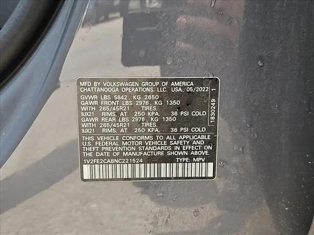 2022 Volkswagen Atlas Cross Sport 3.6L V6 SEL Premium R-Line