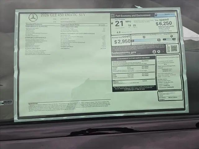 2026 Mercedes-Benz GLE GLE 450 4MATIC