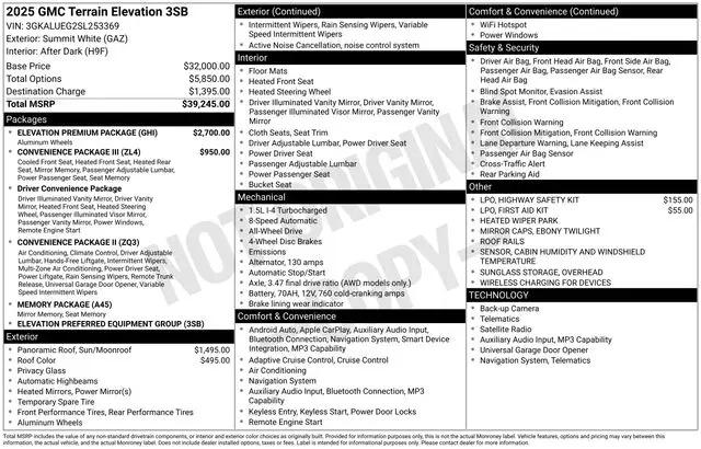 2025 GMC Terrain AWD Elevation