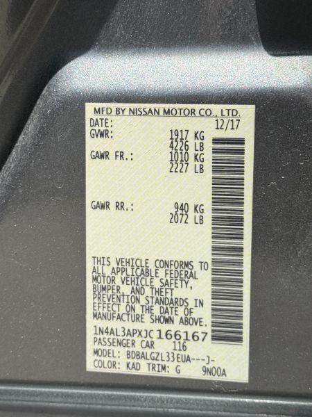 2018 Nissan Altima 2.5 S