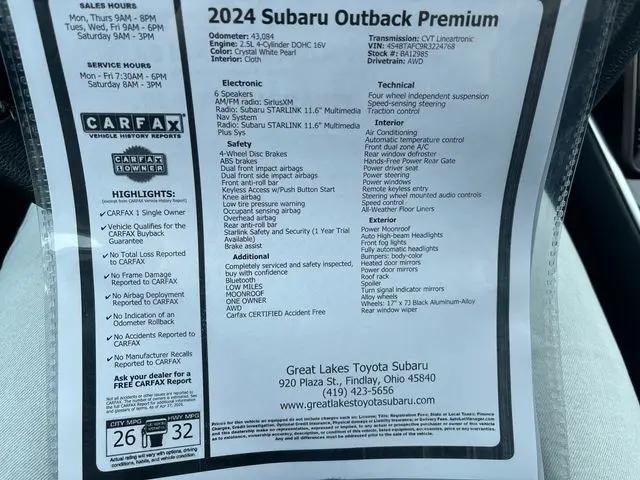 2024 Subaru Outback Premium