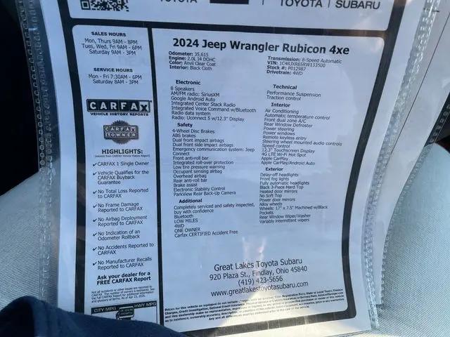 2024 Jeep Wrangler 4xe Rubicon 4xe