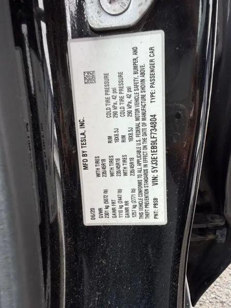 2020 Tesla Model 3 Long Range Dual Motor All-Wheel Drive