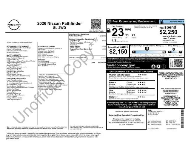 2026 Nissan Pathfinder SL