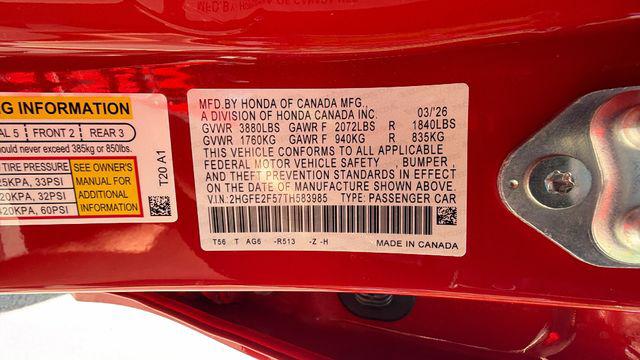 2026 Honda Civic Sport