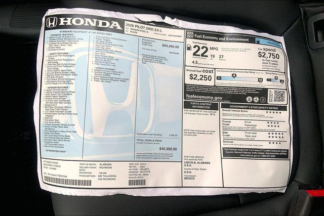 2026 Honda Pilot EX-L