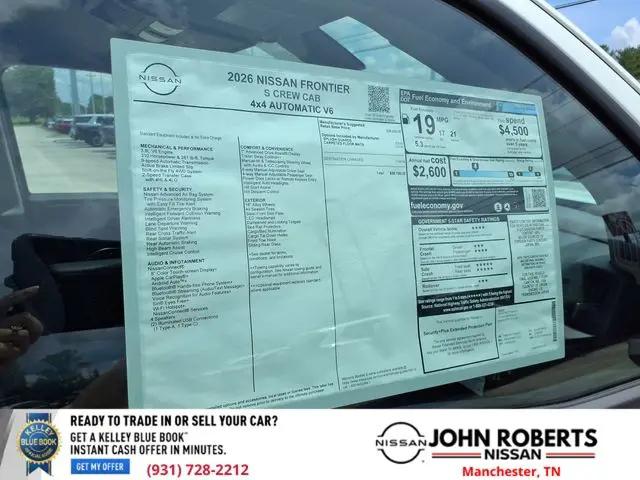 2026 Nissan Frontier Crew Cab S 4x4