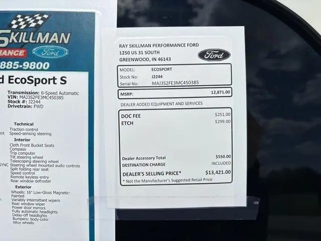 2021 Ford EcoSport S