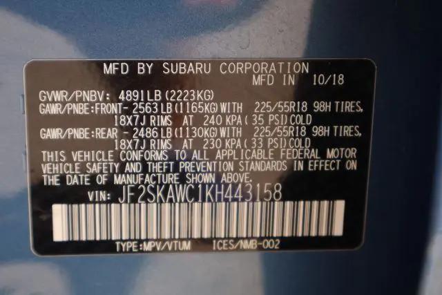 2019 Subaru Forester Touring