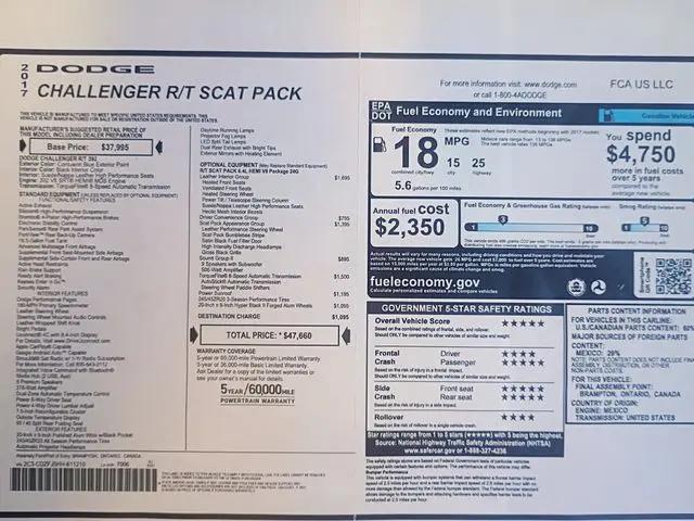2017 Dodge Challenger R/T Scat Pack