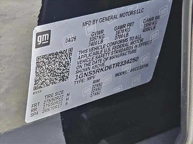 2026 Chevrolet Tahoe 2WD RST