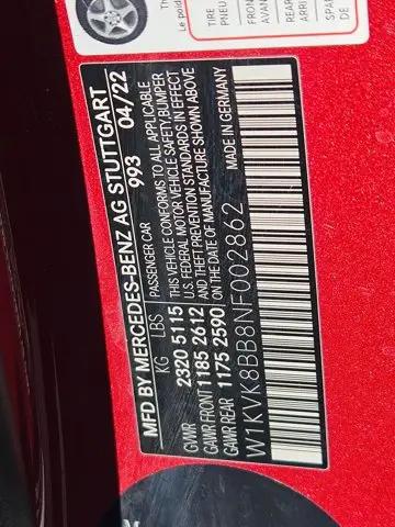 2022 Mercedes-Benz SL AMG SL 63 4MATIC