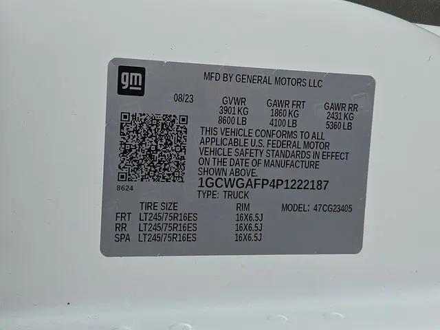 2023 Chevrolet Express Cargo Van RWD 2500 Regular Wheelbase WT