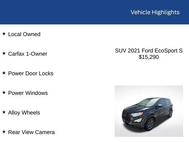 2021 Ford EcoSport S