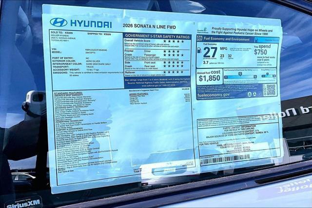 2026 Hyundai Sonata N Line